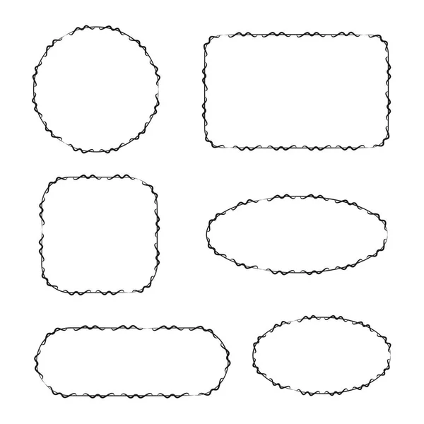 形状集的矢量插图 — 图库矢量图片