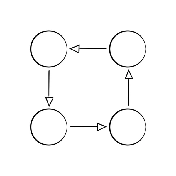 Ilustração Vetorial Diagrama Modelo — Vetor de Stock