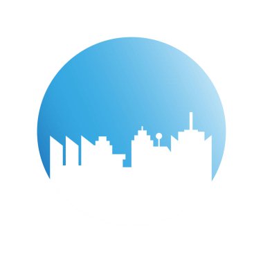 Cityscape binalar vektör Illustration