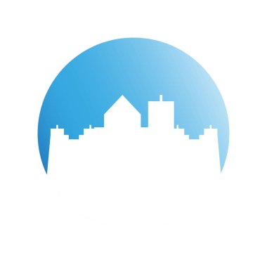 Cityscape binalar vektör Illustration