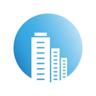 Modern mimarinin vektör çizimi 