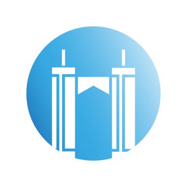 Modern mimarinin vektör çizimi