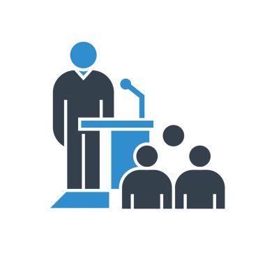 İş konsepti. Toplantıda iş adamlarının vektör Illustration 