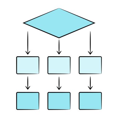 akış diyagramının vektör illüstrasyonu