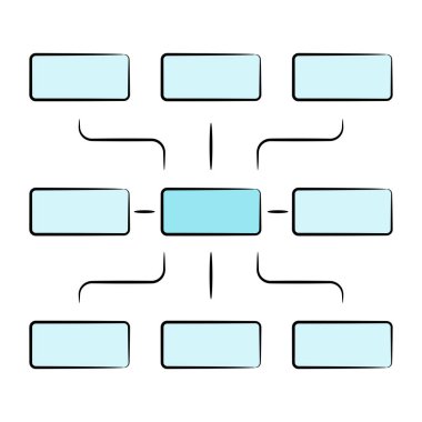 akış diyagramının vektör illüstrasyonu