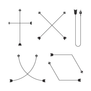 oklar vektör çizim