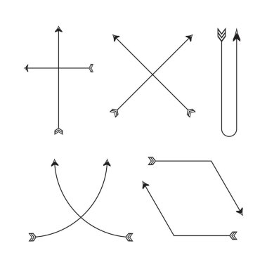 oklar vektör çizim 