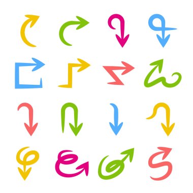 oklar vektör çizim