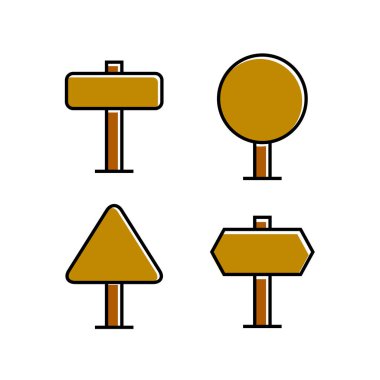 işaretlerin vektör illüstrasyonu, simgeler seti