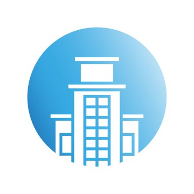 Modern mimarinin vektör çizimi 