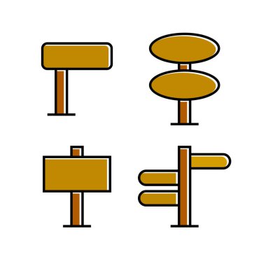 işaretlerin vektör illüstrasyonu, simgeler seti