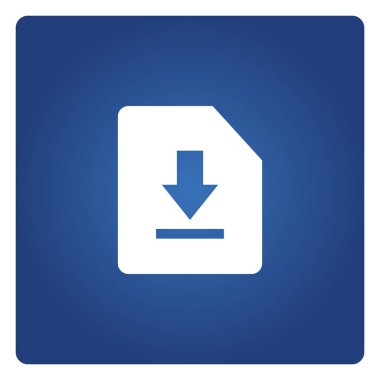 İndirme simgesinin vektör illüstrasyonu