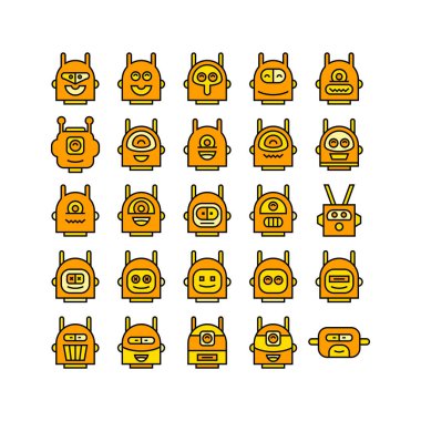 robotların vektör illüstrasyonu