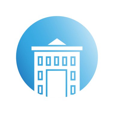 Modern mimarinin vektör çizimi