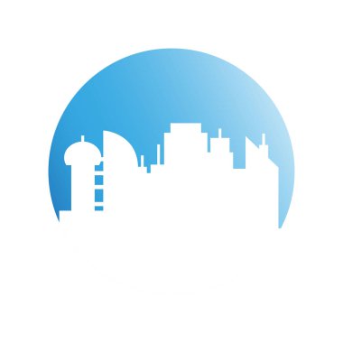 Cityscape binalar vektör Illustration