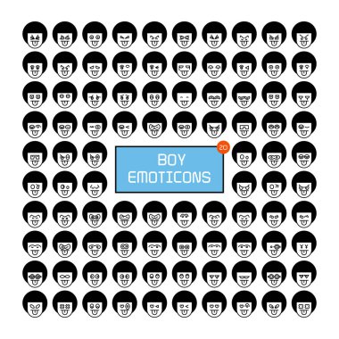 Emoji simgeleri vektör Illustration