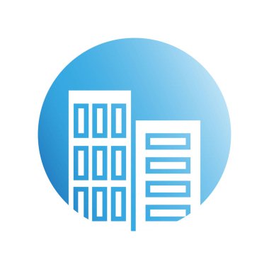 Modern mimarinin vektör çizimi