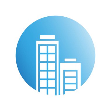 Modern mimarinin vektör çizimi 