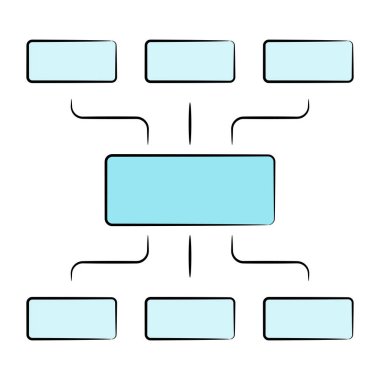 akış diyagramının vektör illüstrasyonu
