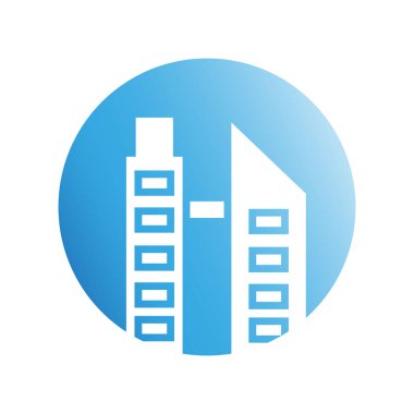 Modern mimarinin vektör çizimi