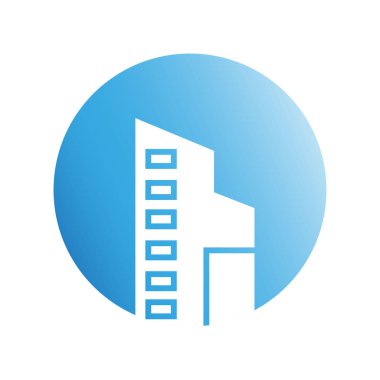 Modern mimarinin vektör çizimi 