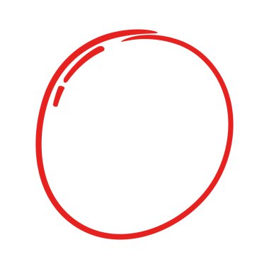 Beyaz arka plan üzerinde izole daire