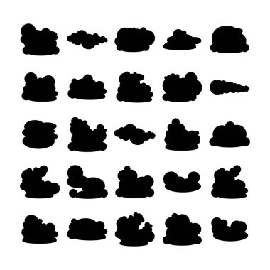 bulutların vektör çizimi simgeleri