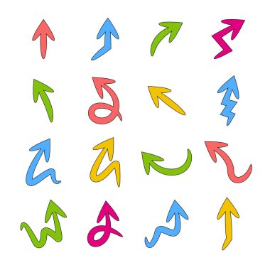 oklar vektör çizim