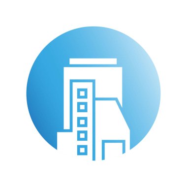 Modern mimarinin vektör çizimi