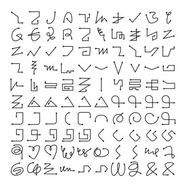 oklar vektör çizim