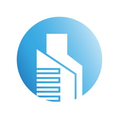 Modern mimarinin vektör çizimi