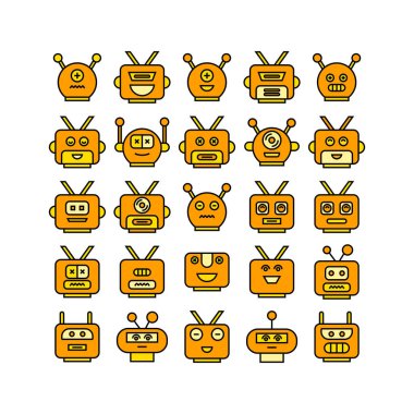 robotların vektör illüstrasyonu