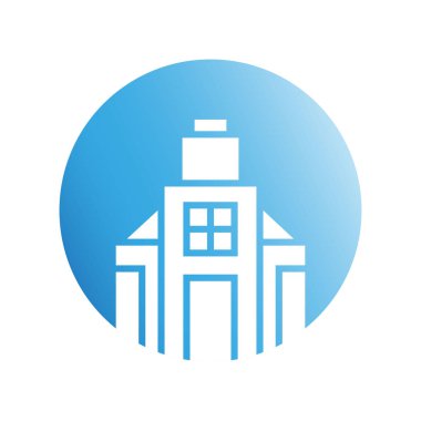 Modern mimarinin vektör çizimi 