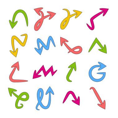 oklar vektör çizim