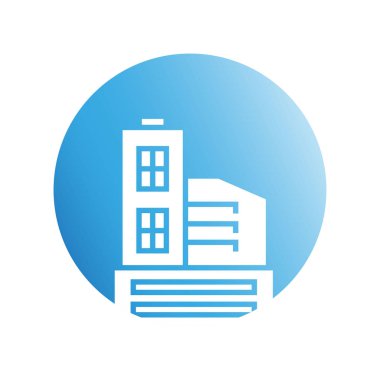 Modern mimarinin vektör çizimi