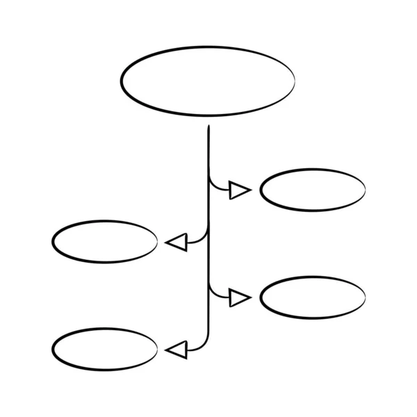 Vektorová Ilustrace Diagramu Šablona — Stockový vektor