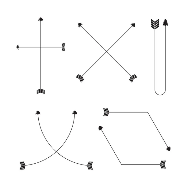 Ilustración Vectorial Flechas — Archivo Imágenes Vectoriales