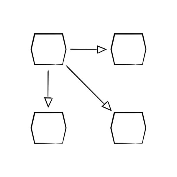 Ilustração Vetorial Diagrama Modelo —  Vetores de Stock