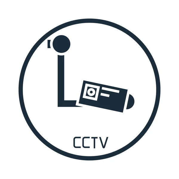 Cctv警告記号のベクトル図 — ストックベクタ