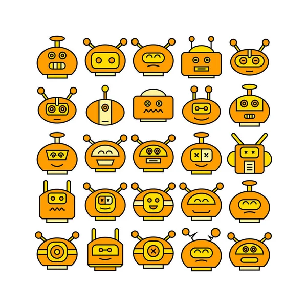 Ilustración Vectorial Robots — Archivo Imágenes Vectoriales