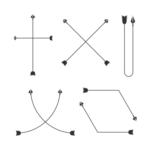 Vector Illustration Arrows — Stock Vector