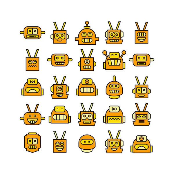 Vektor Illustration Robotar — Stock vektor