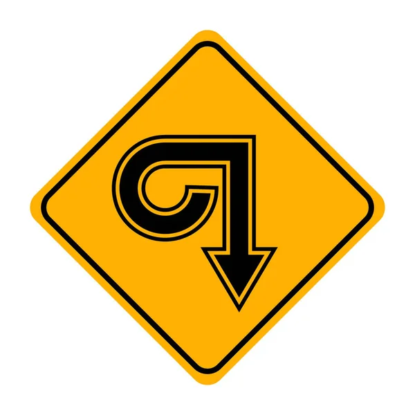 Pfeil Zeichen Symbol Auf Weißem Hintergrund — Stockvektor