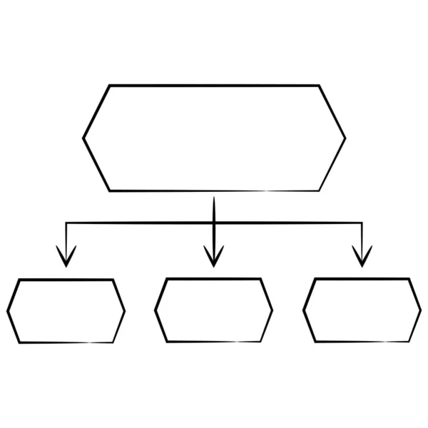 Ilustração Vetorial Diagrama Modelo —  Vetores de Stock