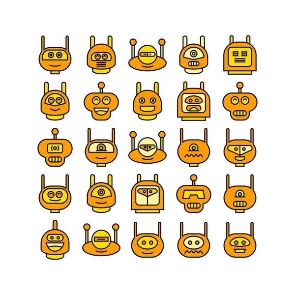 Illustration Vectorielle Robots — Image vectorielle