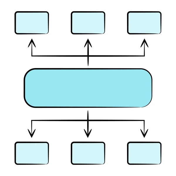 Ilustracja Wektorowa Diagramu Szablon — Wektor stockowy