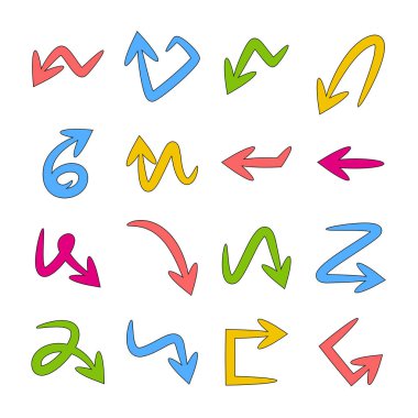 oklar vektör çizim