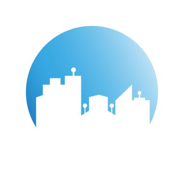 Cityscape binalar vektör Illustration