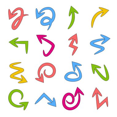 oklar vektör çizim