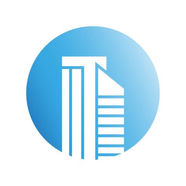 Modern mimarinin vektör çizimi 